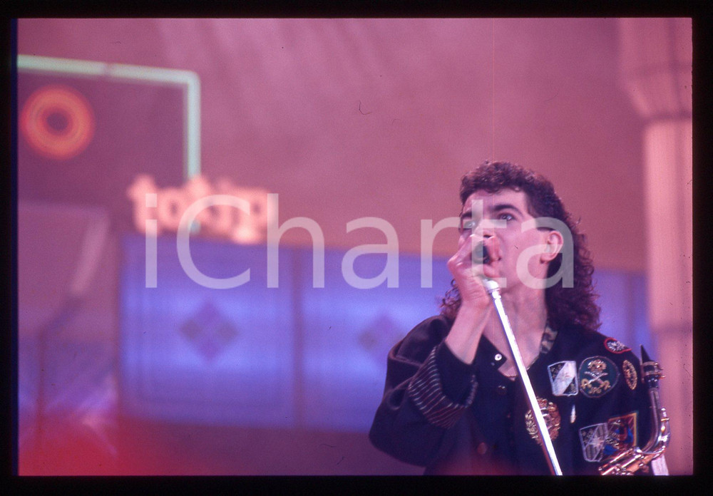 35mm vintage slide* 1986 SANREMO Francesco GUALERZI "HERTZ" al Teatro Ariston 7