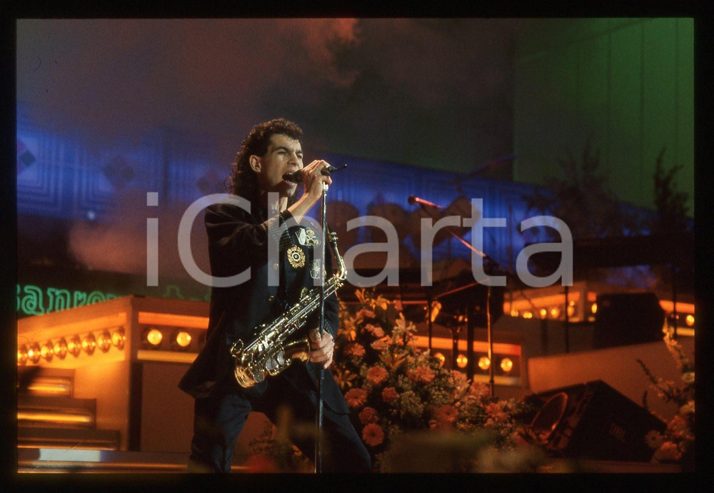 35mm vintage slide* 1986 SANREMO Francesco GUALERZI "HERTZ" al Teatro Ariston 17