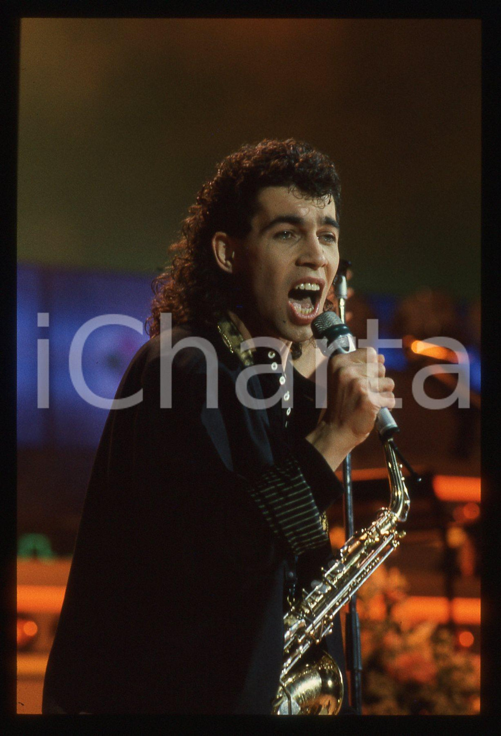 35mm vintage slide* 1986 SANREMO Francesco GUALERZI "HERTZ" al Teatro Ariston 18