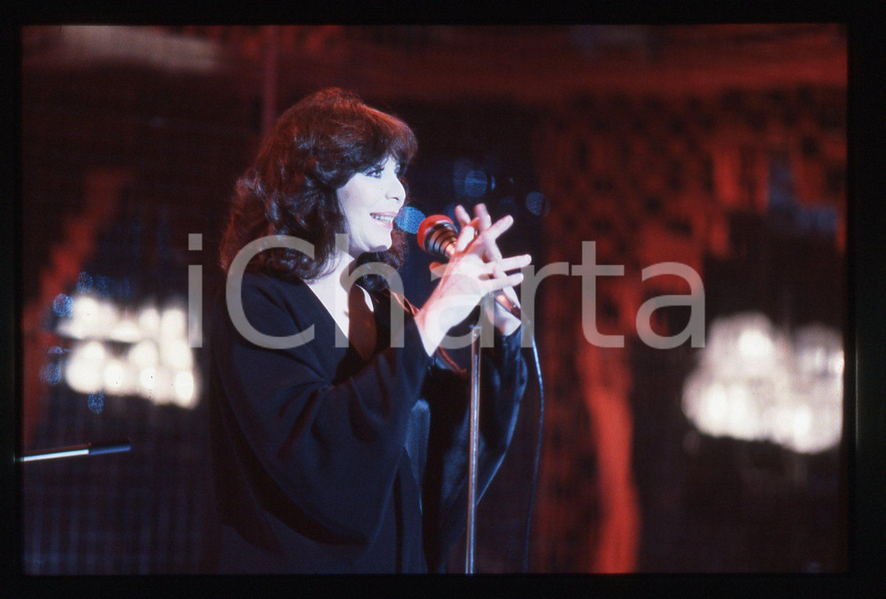 35mm vintage slide* 1985ca MUSICA Juliette GRÉCO Ritratto della cantante (7)