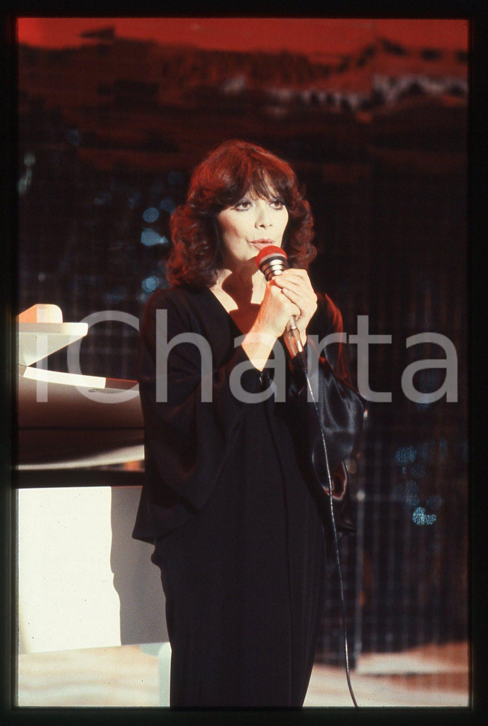 35mm vintage slide* 1985ca MUSICA Juliette GRÉCO Ritratto della cantante (15)