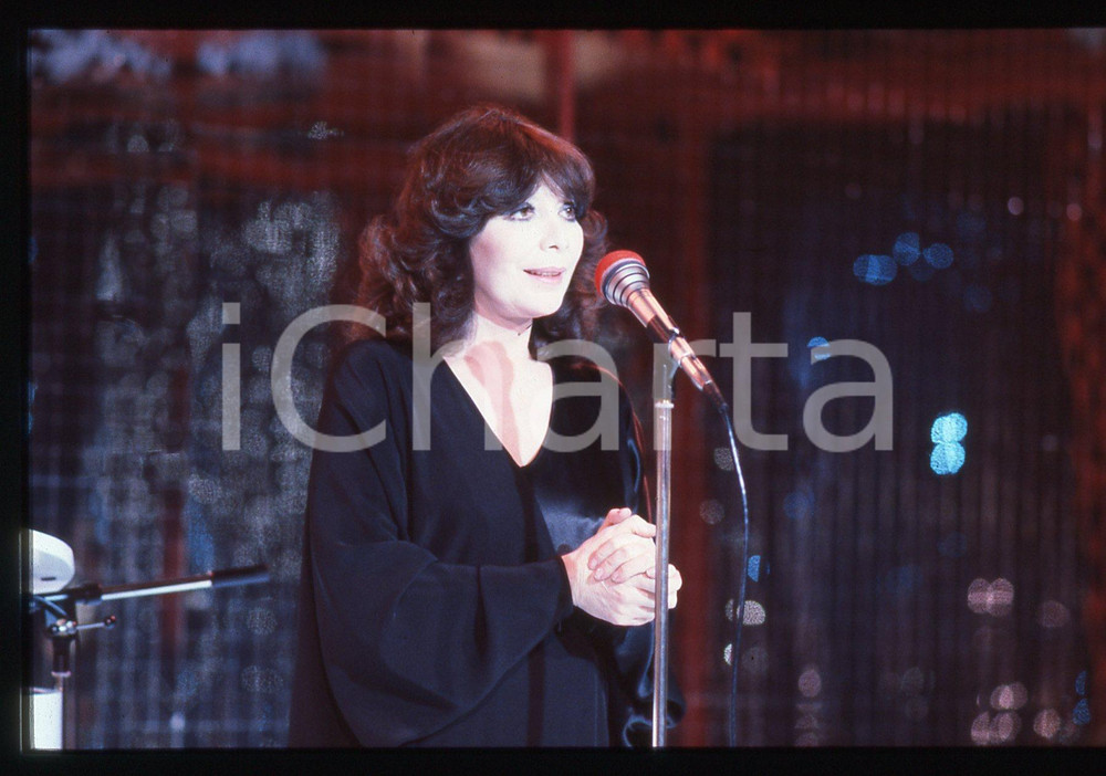 35mm vintage slide* 1985ca MUSICA Juliette GRÉCO Ritratto della cantante (16)