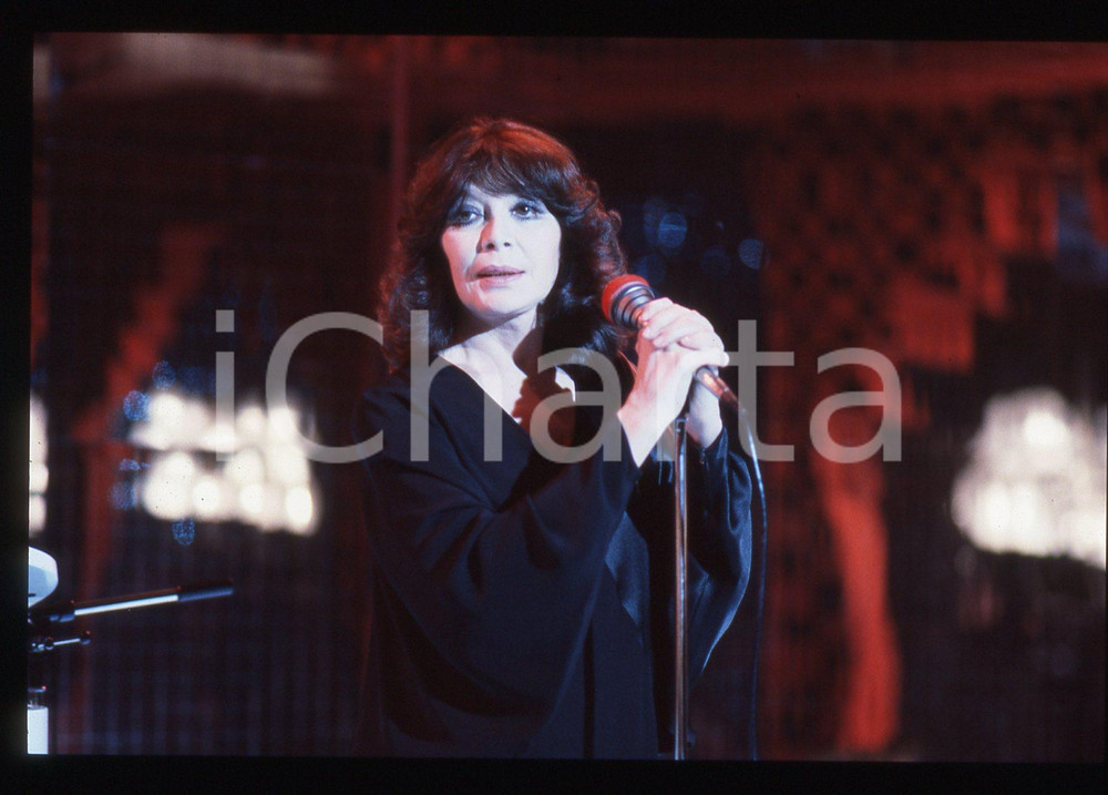 35mm vintage slide* 1985ca MUSICA Juliette GRÉCO Ritratto della cantante (27)