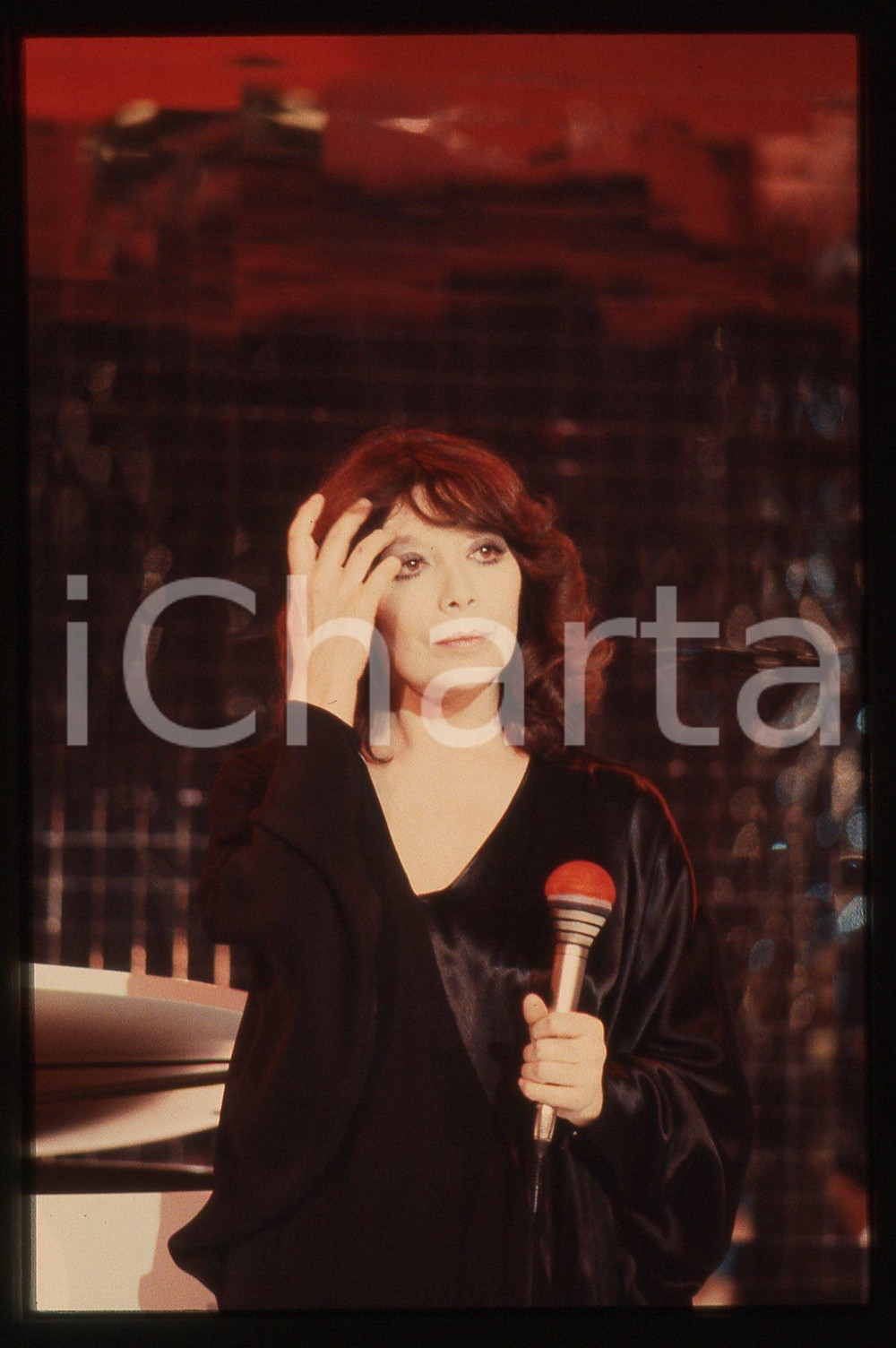 35mm vintage slide* 1985ca MUSICA Juliette GRÉCO Ritratto della cantante (47)