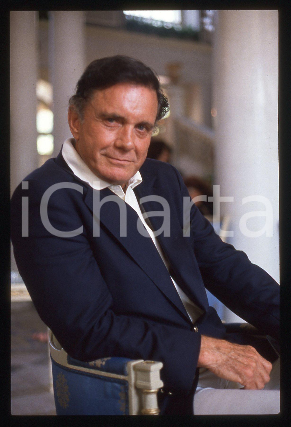 35mm vintage slide* 1990 COMO Cliff ROBERTSON  "Viva Hollywood" Ritratto (10)