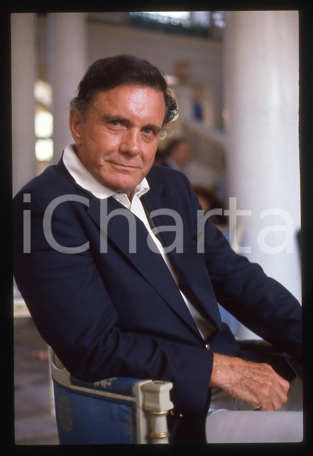 35mm vintage slide* 1990 COMO Cliff ROBERTSON  "Viva Hollywood" Ritratto (11)