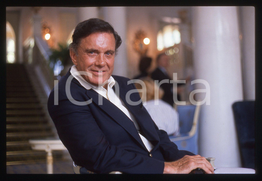 35mm vintage slide* 1990 COMO Cliff ROBERTSON  "Viva Hollywood" Ritratto (20)