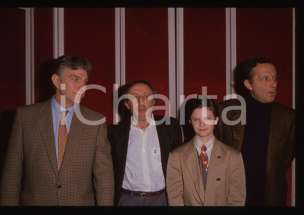 Fotografia d epoca originale 35mm vintage slide 1990 CINEMA Carlo DELLE PIANE e Piero SCHIVAZAPPA 1 1