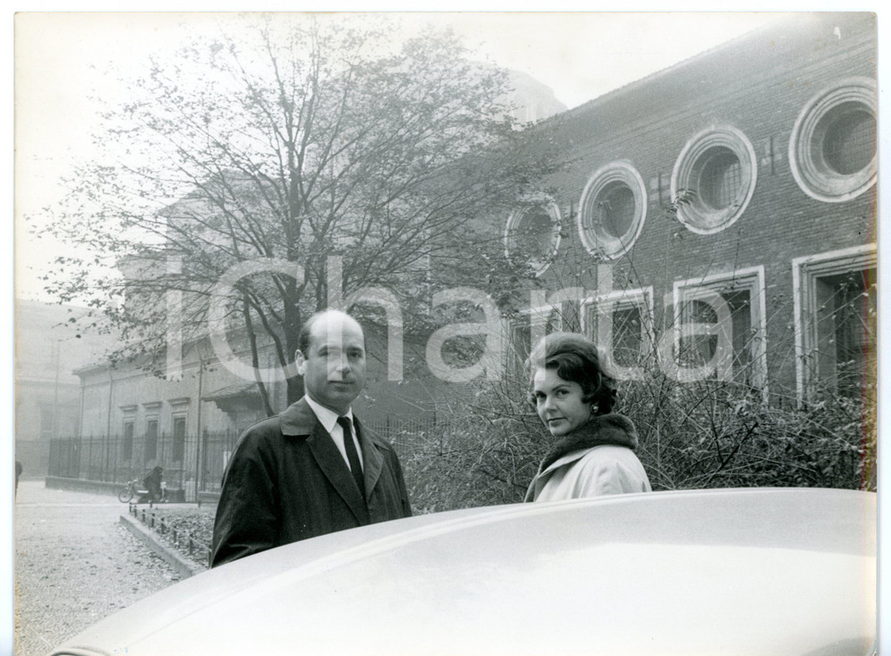 1961 MILANO Maria Pia di SAVOIA con Alessandro di JUGOSLAVIA *Foto 24x18 cm