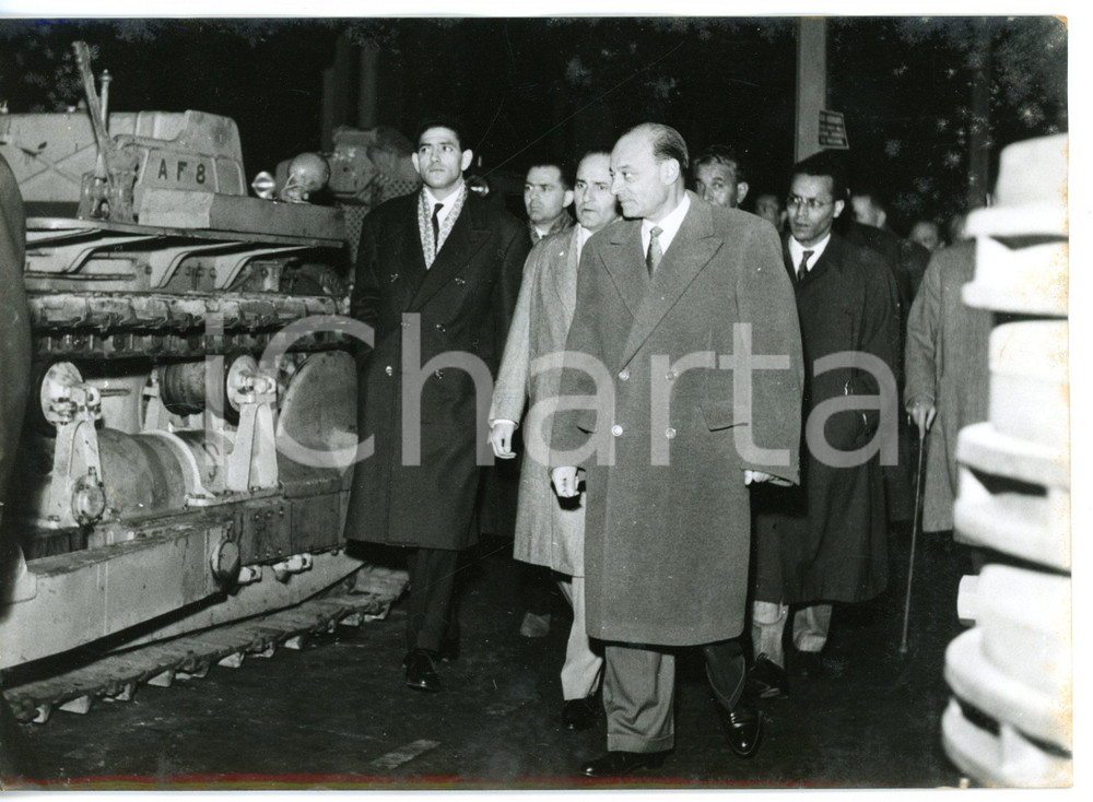 1957 GENOVA Muhammad V del MAROCCO visita stabilimenti ANSALDO FOSSATI - Foto