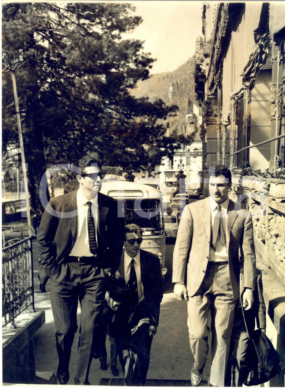 1962 SAN PELLEGRINO TERME Arrivo giocatori Nazionale Italiana CALCIO *Foto 18x24
