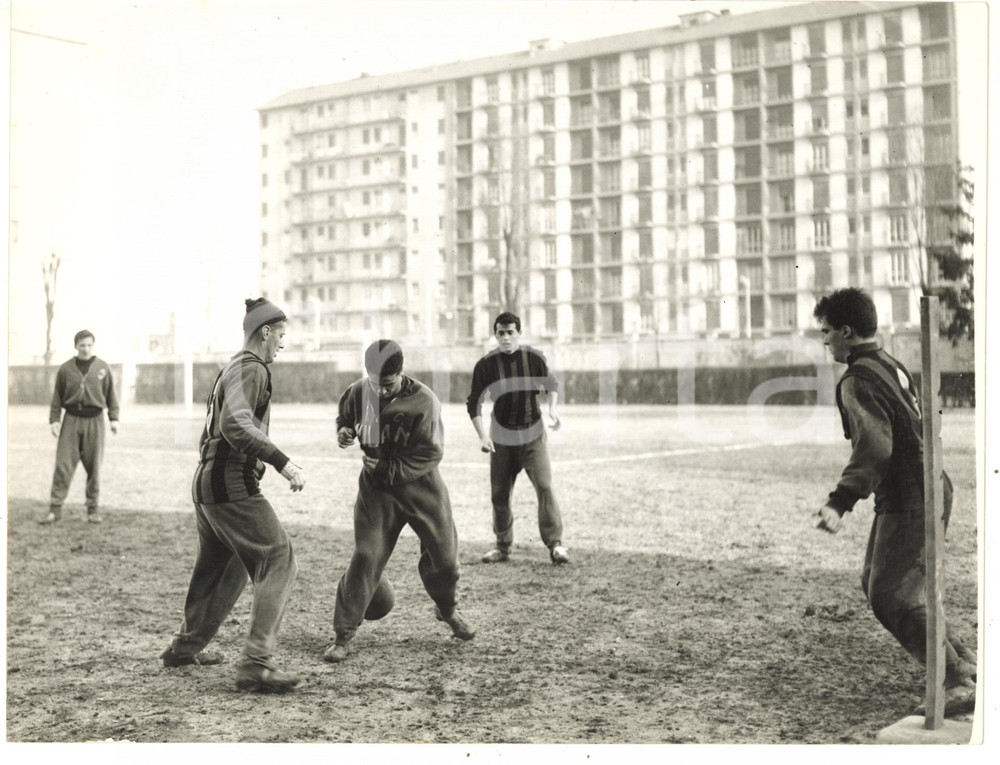 1960 MILANO CALCIO - AC MILAN Allenamento della squadra *Foto 24x18 cm