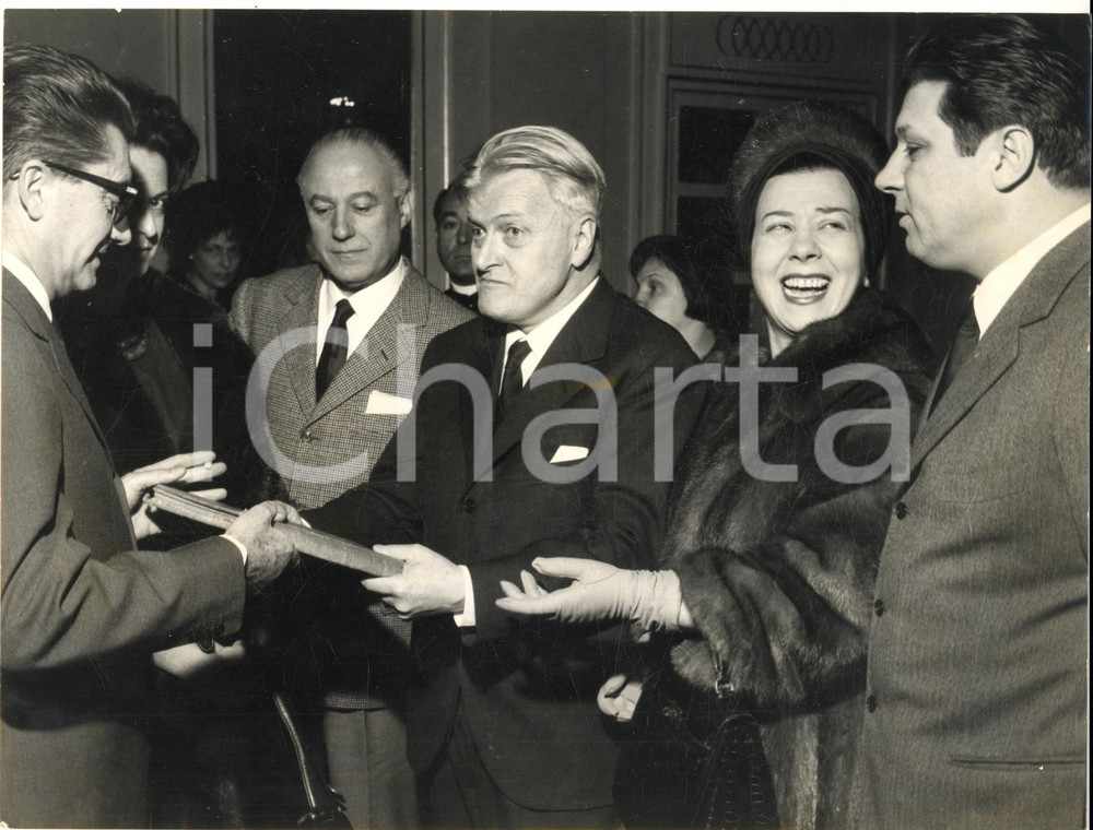 1963 MILANO Teatro alla Scala - Cerimonia per centenario Pietro MASCAGNI - Foto