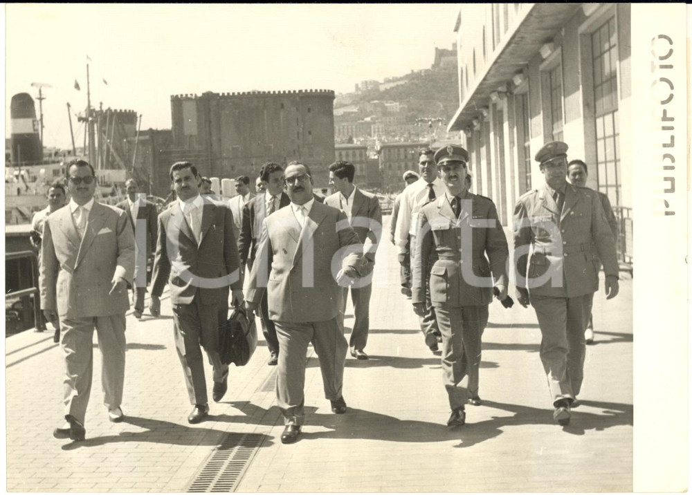 1958 NAPOLI Principe Abd Allah III al-Salim Al Sabah del KUWAIT in visita - Foto