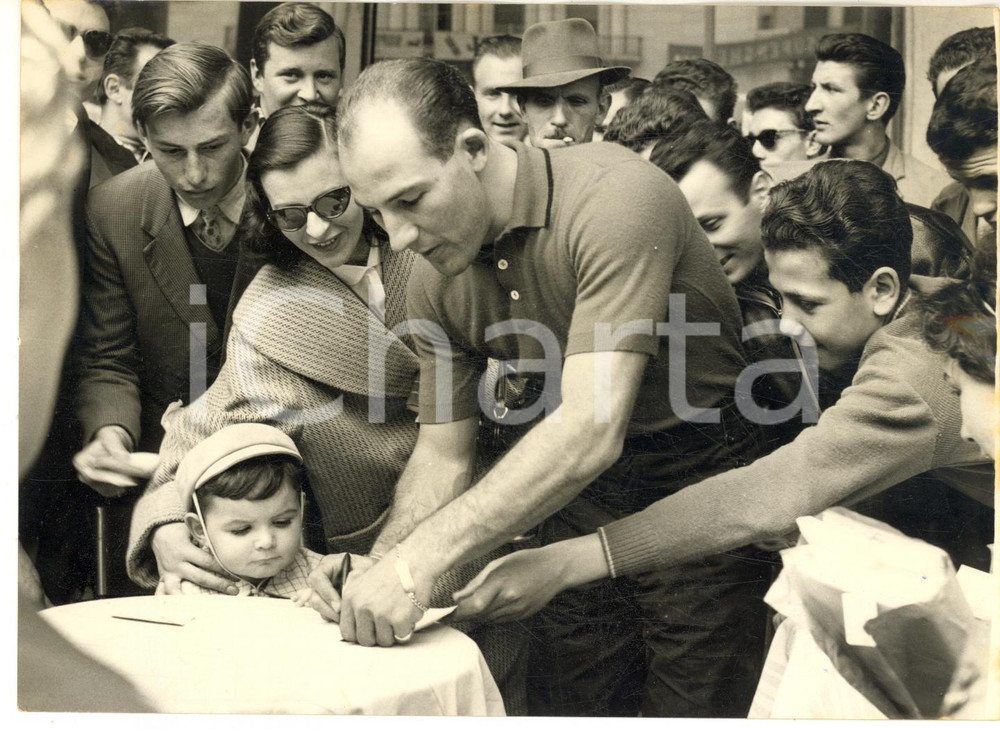 1957 AUTOMOBILISMO BRESCIA MILLE MIGLIA Stirling MOSS firma autografi - Foto