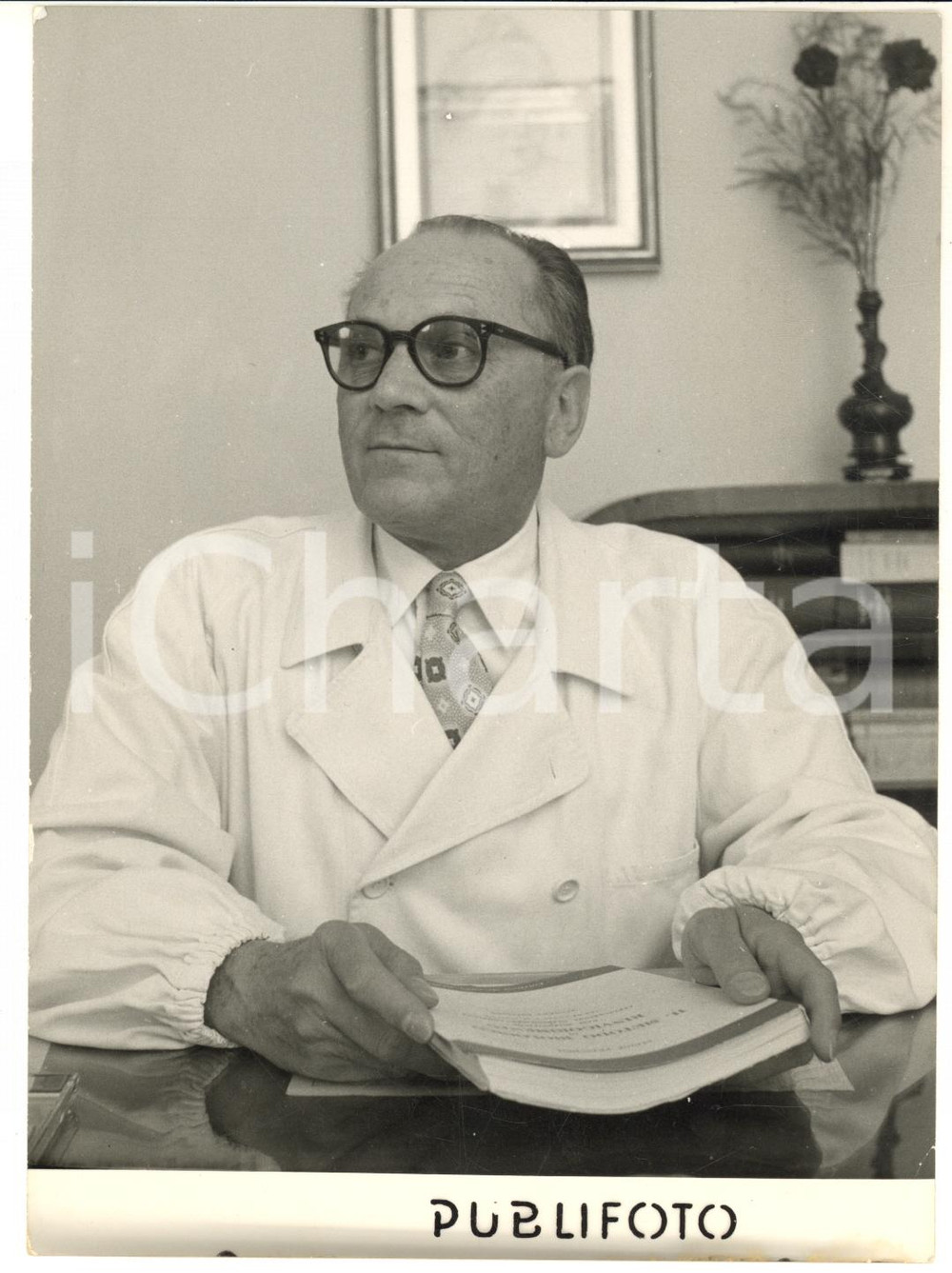 1954 MEDICINA MILANO Prof. A. FRASCHINI scopritore siero della giovinezza *Foto