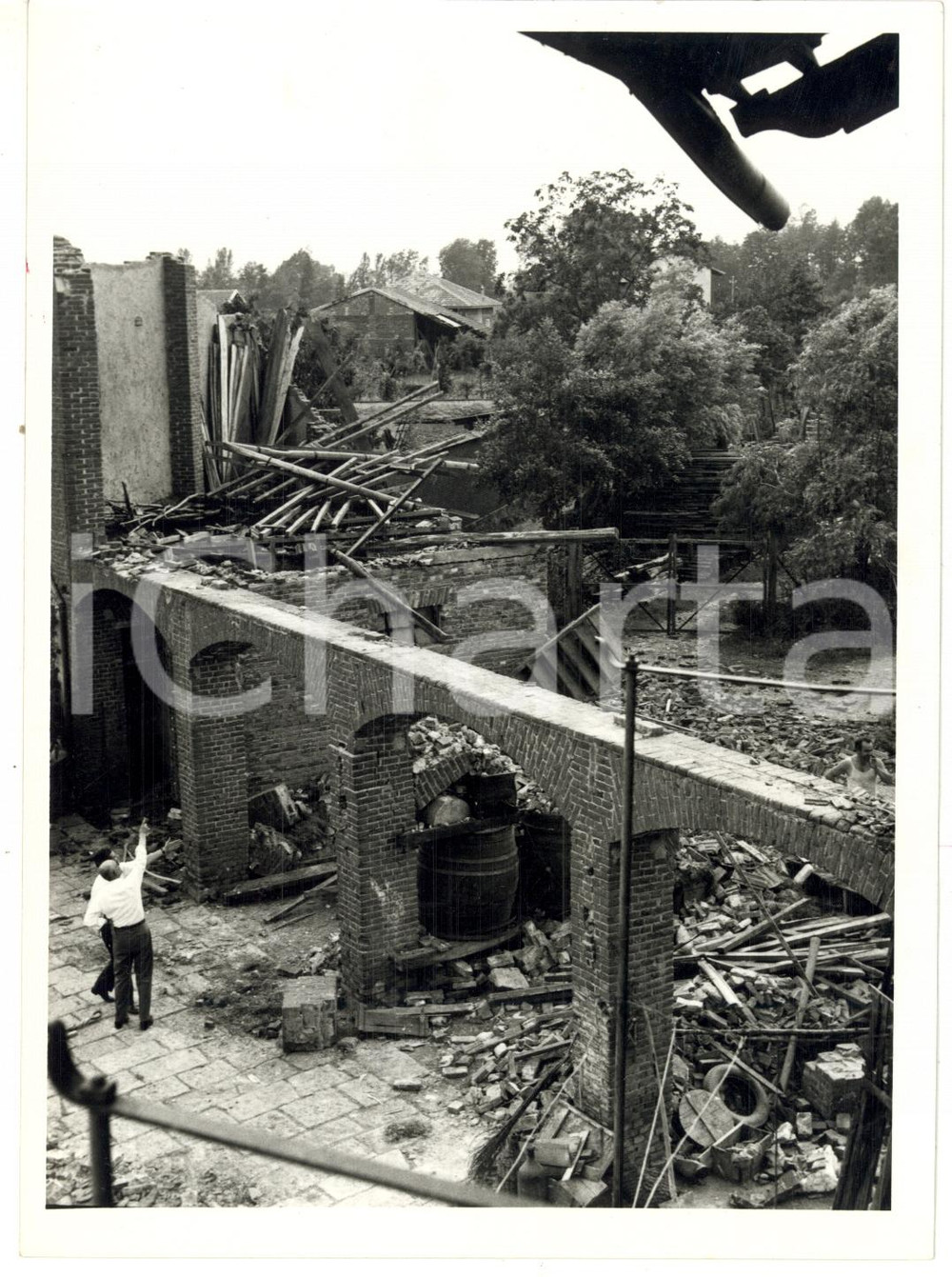 1957 ALLUVIONE GAGLIANICO-PONDERANO Cascina devastata dal nubifragio *Foto 13x18
