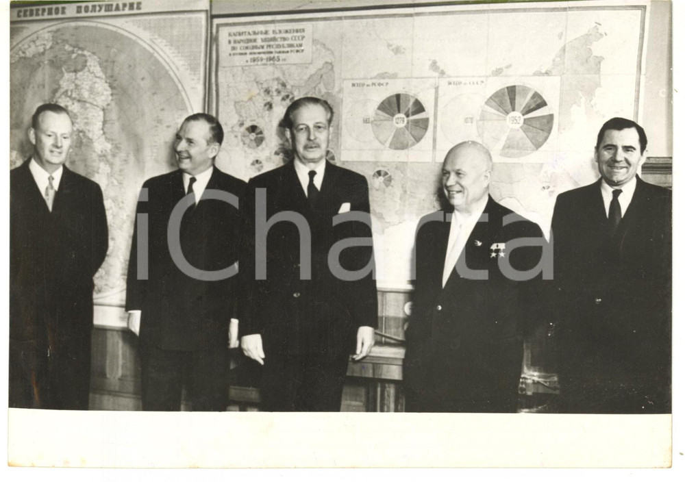 1959 MOSCA Nikita KRUSCIOV - Harold MACMILLAN - Patrick REILLY - Andrej GROMYKO