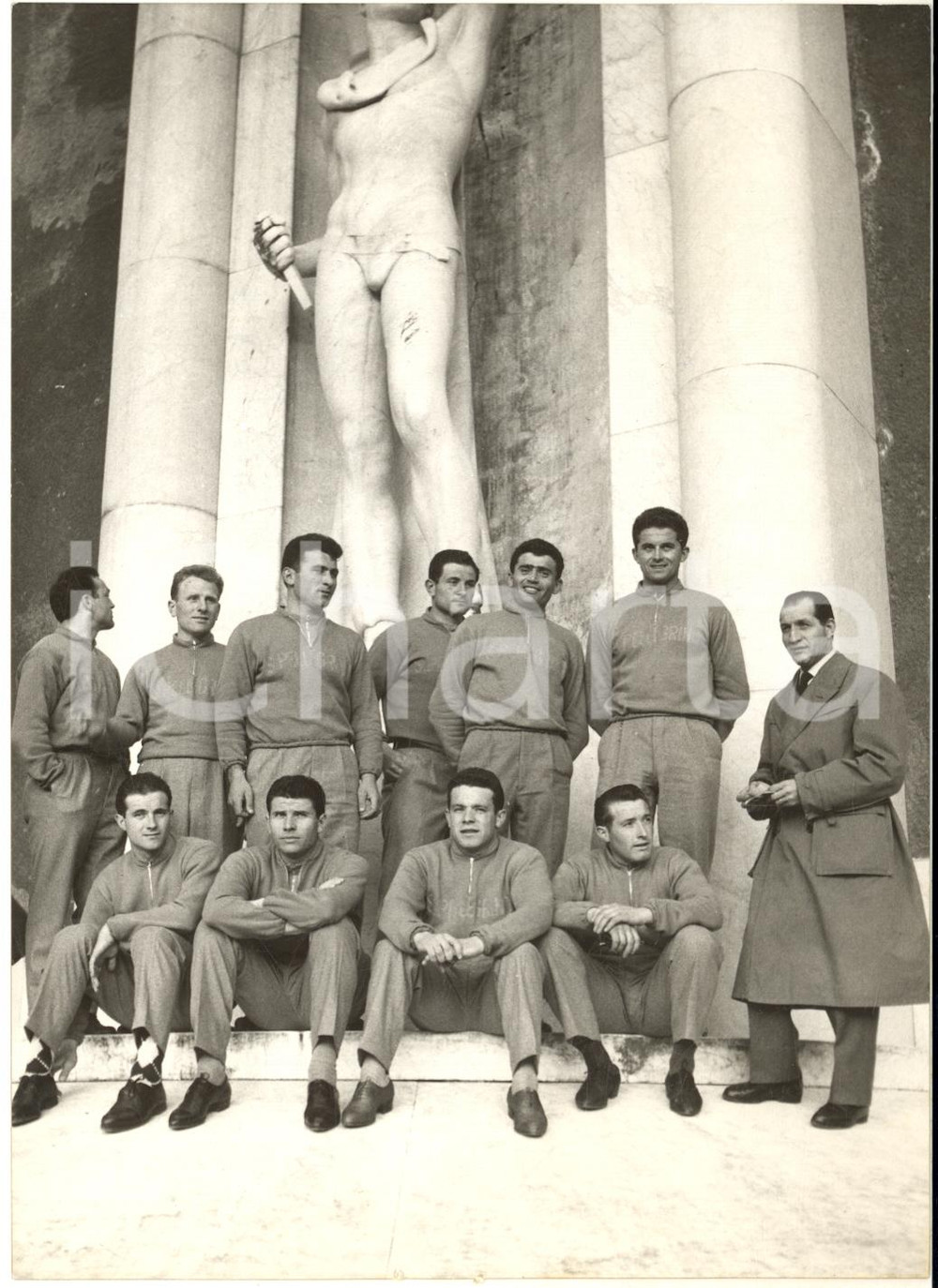 1957 CICLISMO ROMA Gino BARTALI presenta la sua squadra SAN PELLEGRINO SPORT