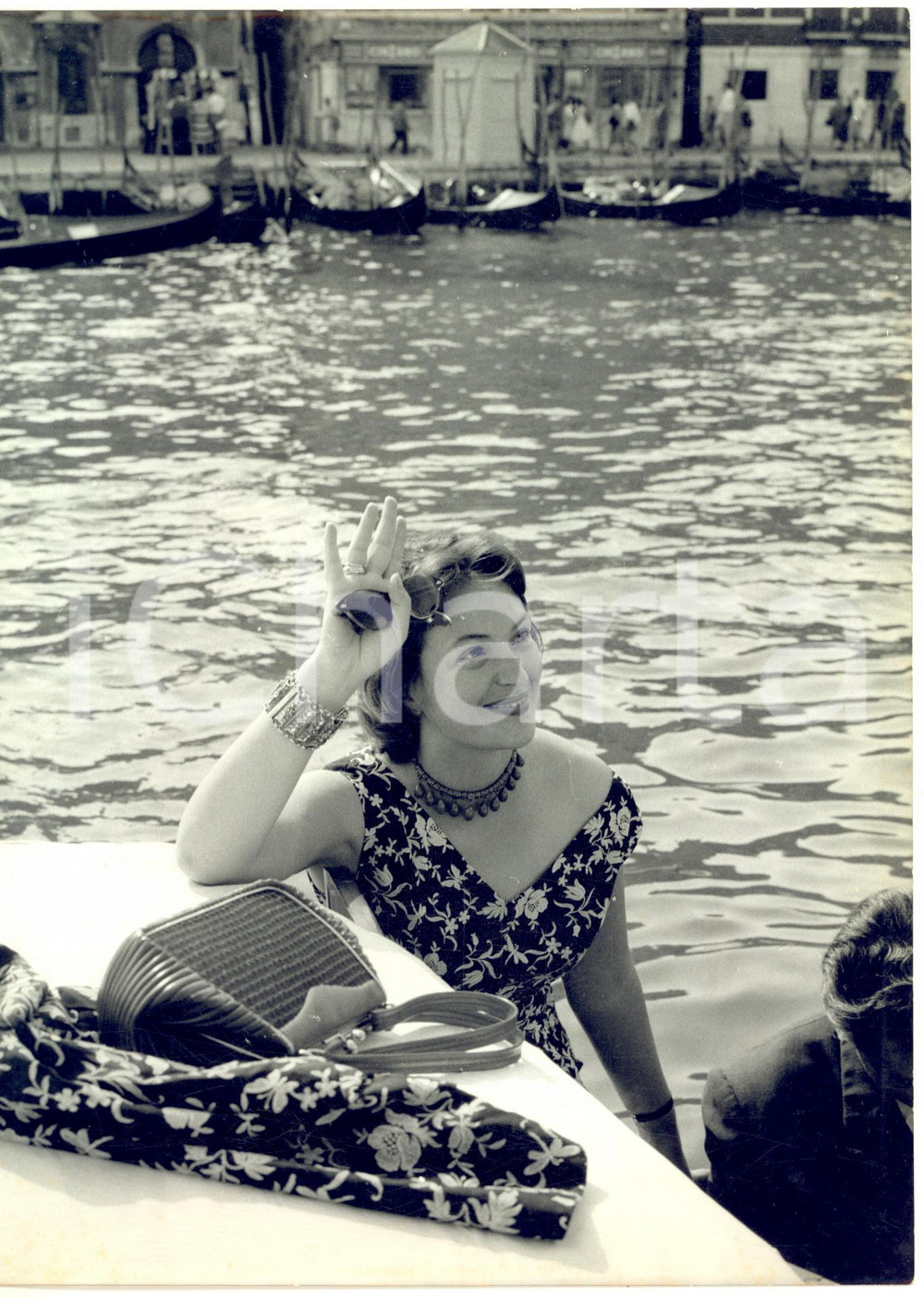 1959 VENEZIA Arrivo attrice Klara LUCHKO alla Mostra del Cinema - Foto 18x24 cm