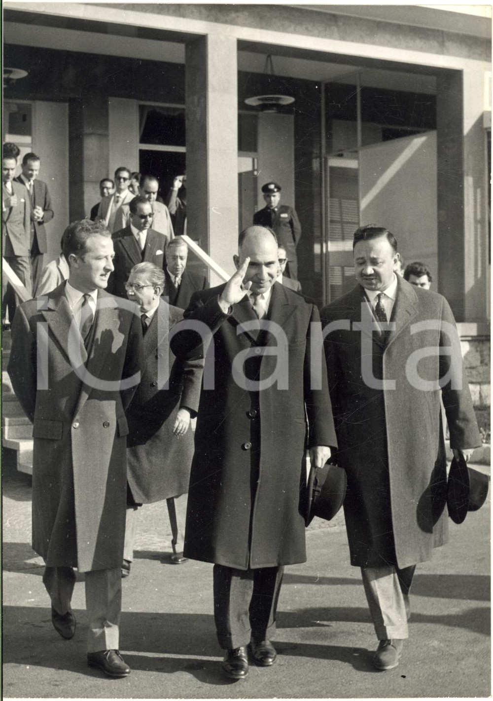 1957 ROMA CIAMPINO Scalo del ministro egiziano Mahmoud FAWZI - Foto 13x18 cm