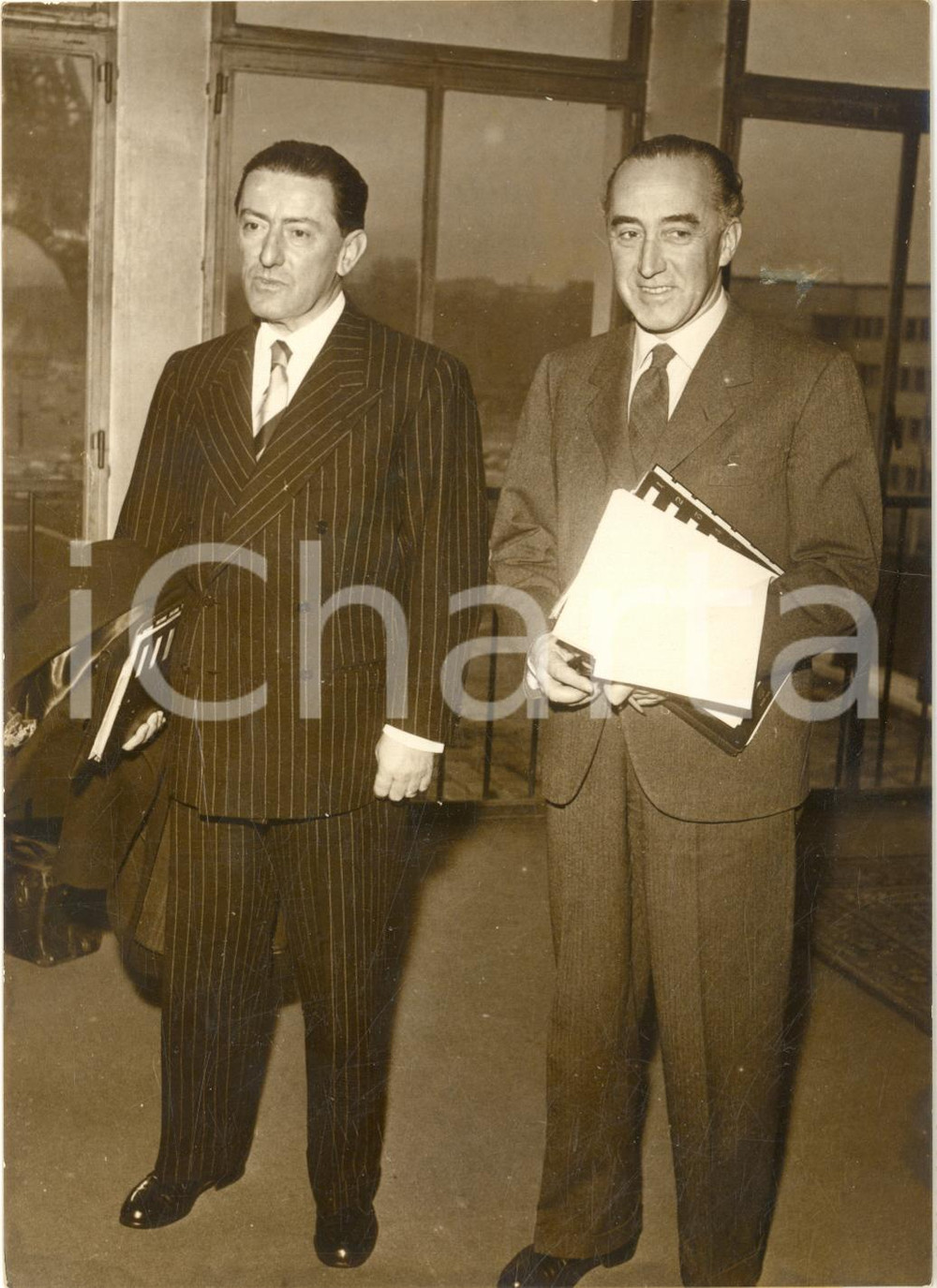 1957 PARIS Consiglio Permanente NATO - Adolfo ALESSANDRINI e Ferdinando CASARDI