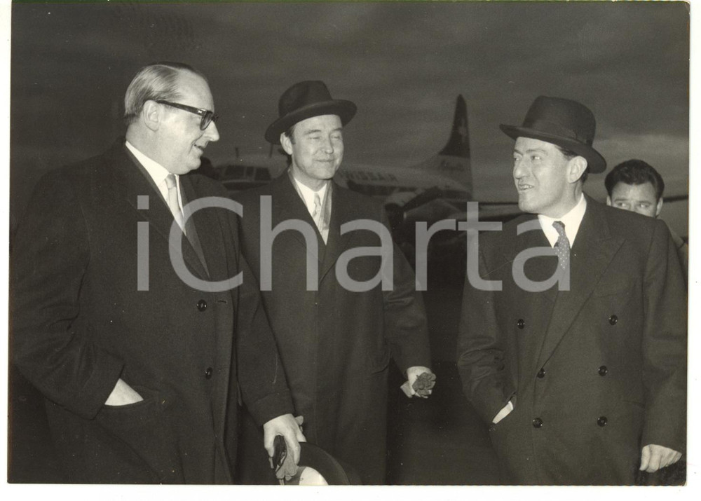 1958 ROMA - UEO Heinrich VON BRENTANO Ministro degli esteri tedesco *Foto 13x18