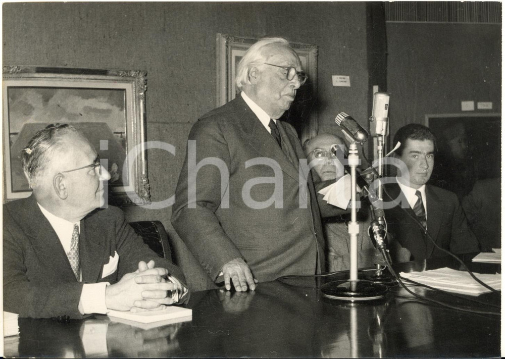 1954 VALDAGNO Premio MARZOTTO - Discorso del pittore Carlo CARRA' - Foto 18x13