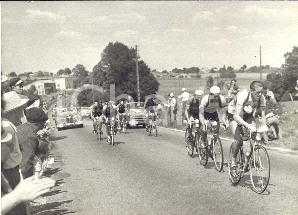 1954 TOUR DE FRANCE Etape ANGERS-BORDEAUX - Jan NOLTEN François MAHE' Photo