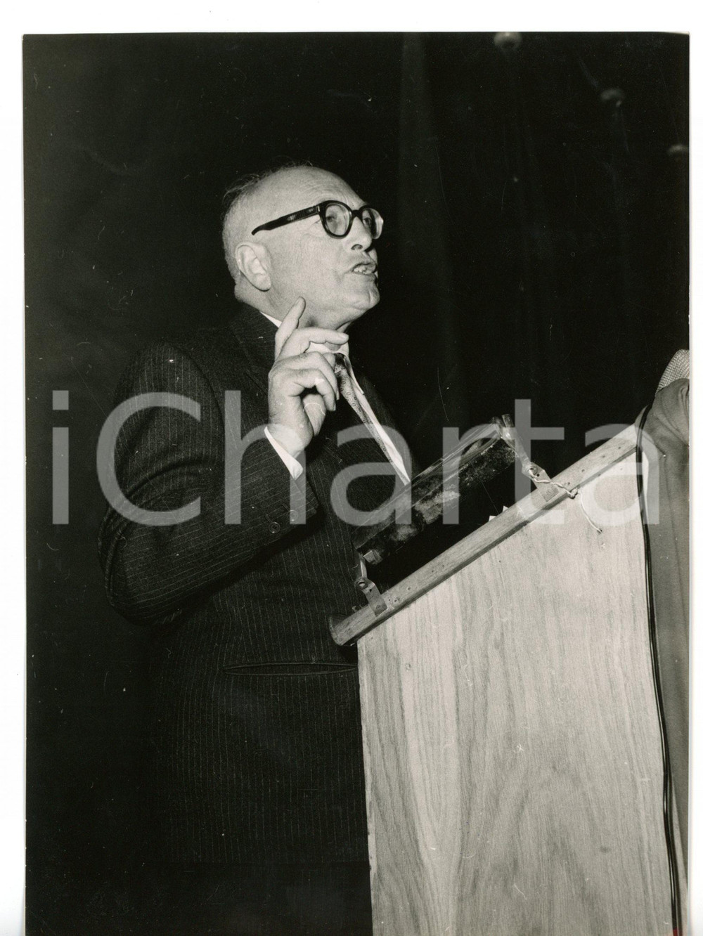 1957 MILANO Teatro dal Verme - Discorso on. Pietro NENNI *Foto 13x18 cm
