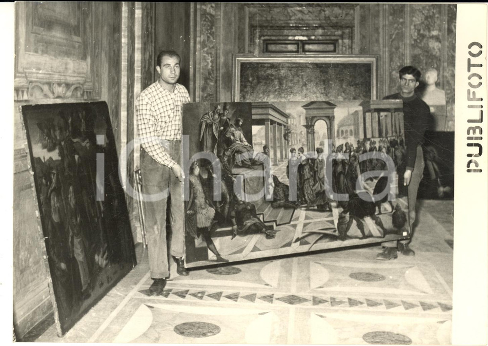 1954 ROMA Accademia dei Lincei - Restituzione quadri del "Lotto Hitler" - Foto