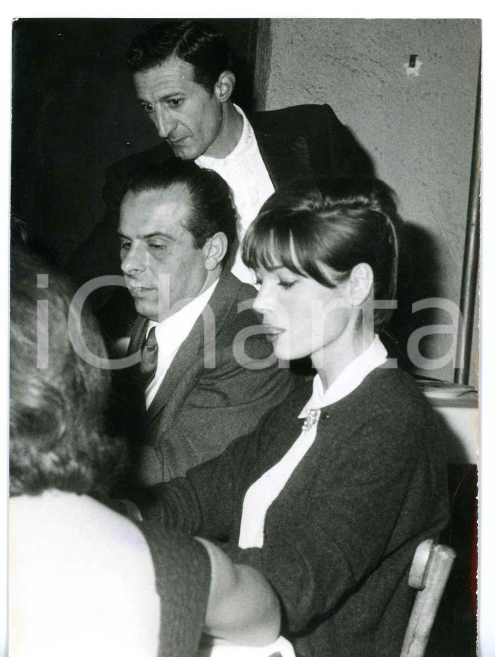 1963 ROMA Elsa MARTINELLI e Piero PICCIONI al ristorante *Foto 18x13 cm