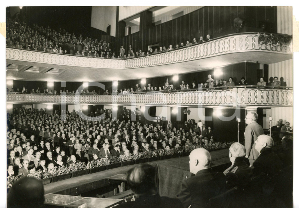 1954 MILANO TEATRO LIRICO Anniversario fondazione TCI - Discorso Ezio VIGORELLI 