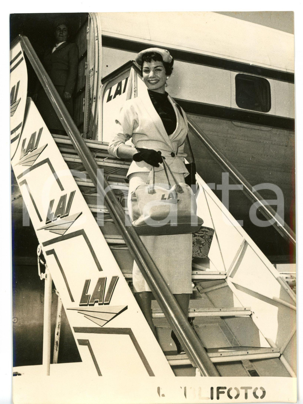 1954 ROMA Ziva SCHAPIRA "Reginetta dell'uva" di TEL AVIV *Foto 13x18 cm