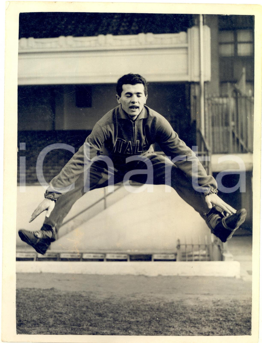 1955 LONDON CALCIO Francesco ZAGATTI si allena per Italia-Inghilterra *Foto