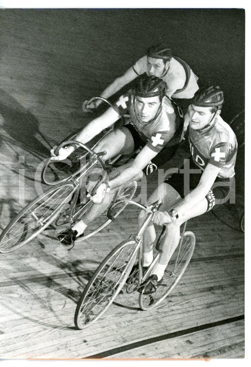 1954 CICLISMO ZURIGO Criterium Europeo - Hugo KOBLET e Armin VON BUREN *Foto