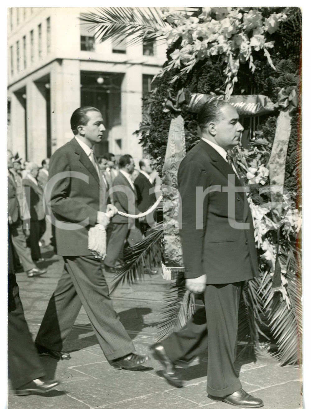 1953 MILANO Funerali Ruggero RUGGERI - Giulio ANDREOTTI *Foto 13x18 cm