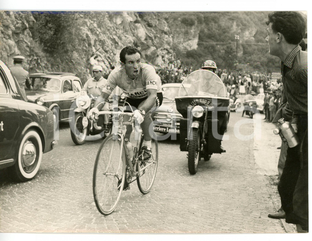1957 MONTE BONDONE CICLISMO - GIRO D'ITALIA 18^ Tappa - Nino DEFILIPPIS *Foto