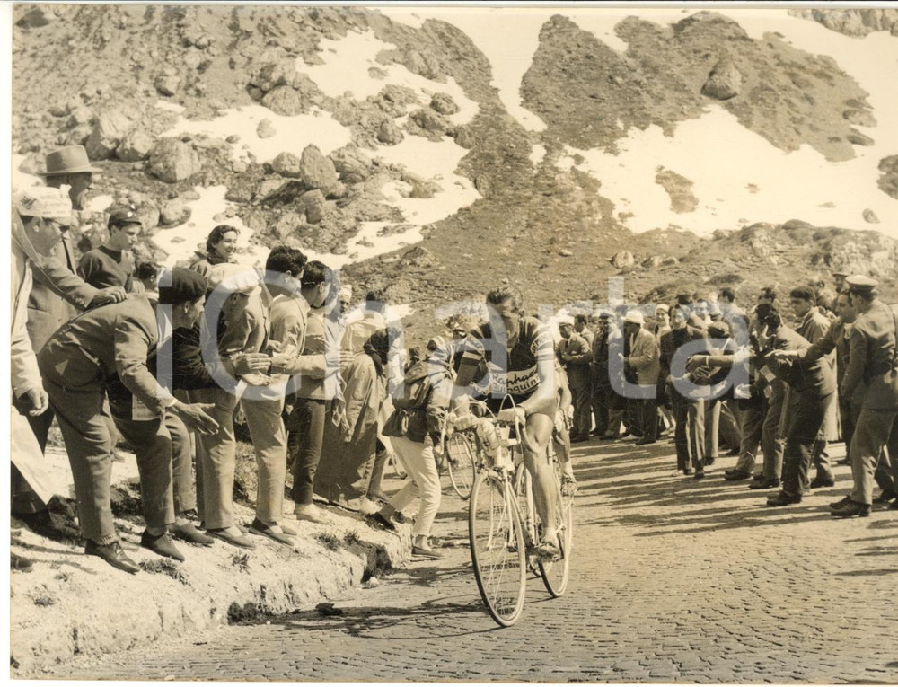 1958 CICLISMO GIRO D'ITALIA Jean BRANKART sul PORDOI *Foto 18x13 cm