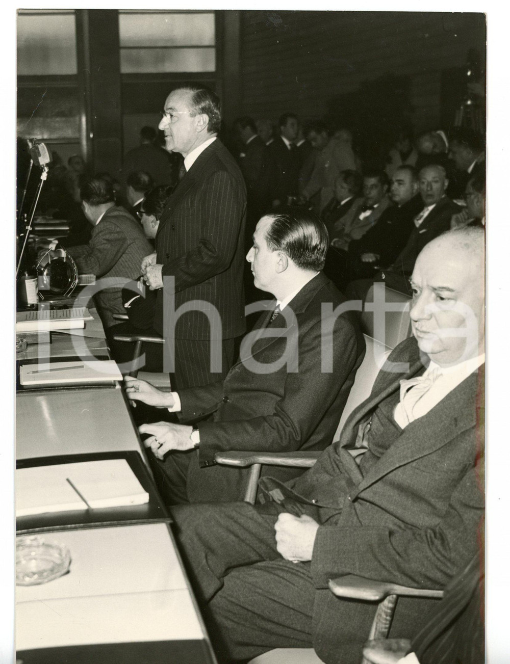 1959 ROMA EUR Assemblea CONFINDUSTRIA Alighiero DE MICHELI - Giulio ANDREOTTI