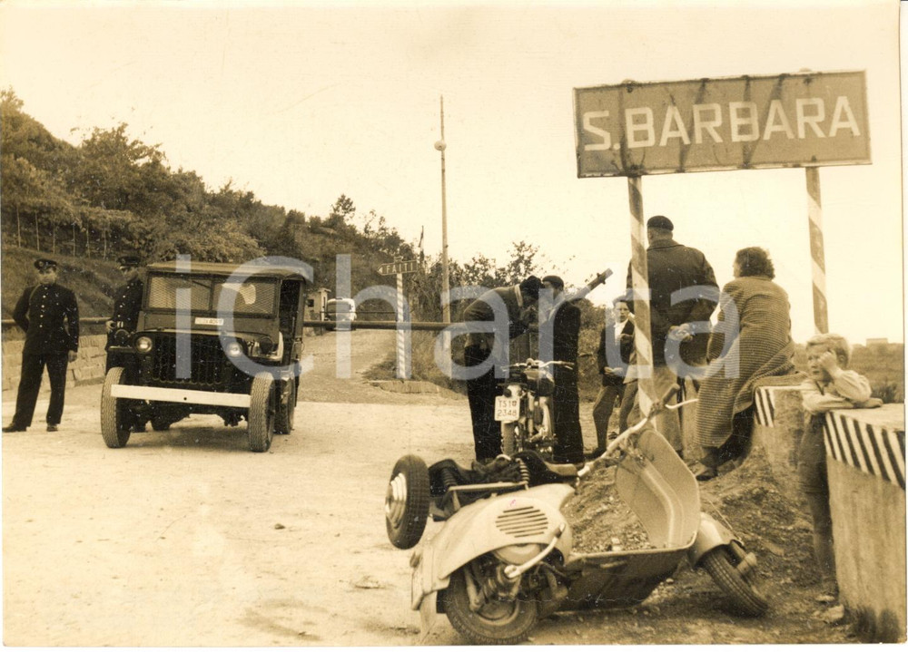 1954 DOSSO FAITI / SANTA BARBARA Nuovo posto di confine Italia-Jugoslavia *Foto