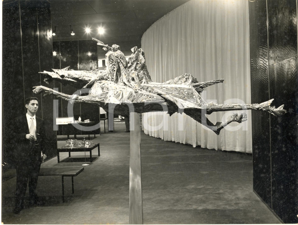 1957 TRIENNALE DI MILANO Stand BELGIO - Olivier STREBELLE "Cheval bayard" Foto