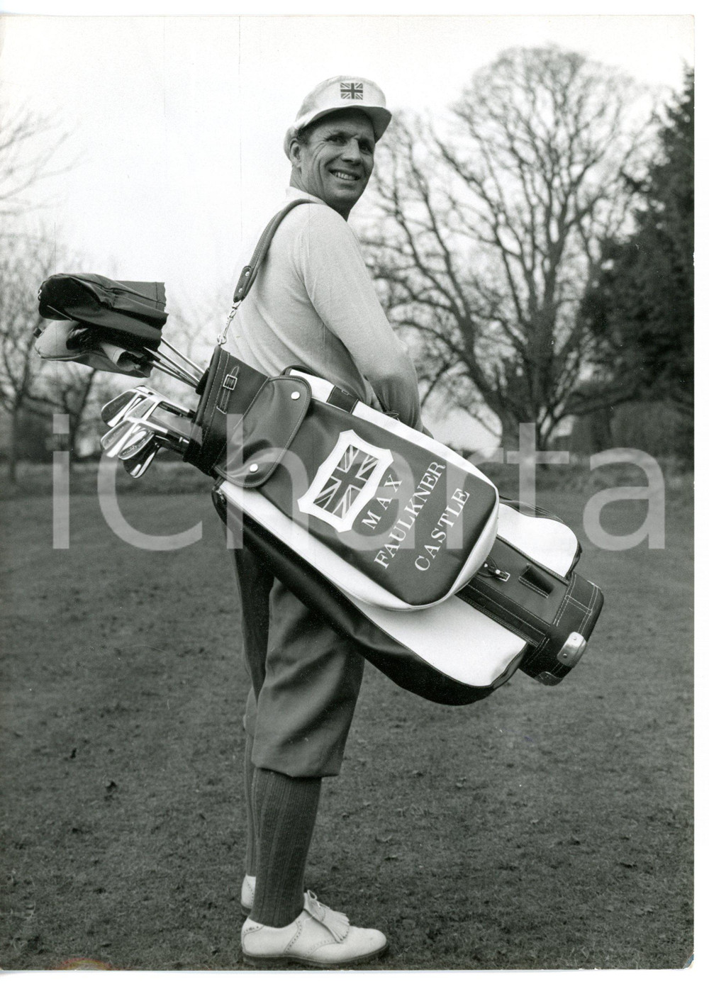 1960 LONDON Professional golfer Max FAULKNER in the field *Foto 15x20 cm