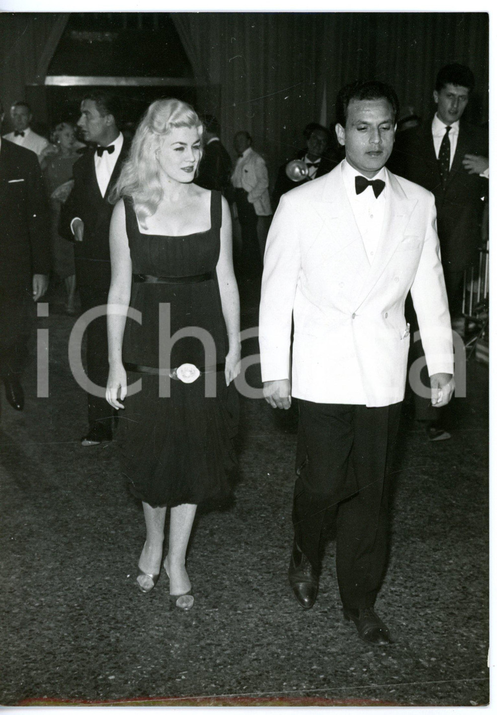 1955 ca MOSTRA DEL CINEMA DI VENEZIA Paola BOLOGNANI all'arrivo *Foto 13x18 cm