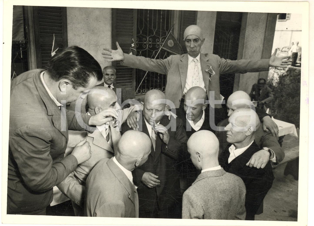 1958 TORINO Ruggero BENVENUTI eletto "Mister Pelato" 1958 *Foto 18x13 cm