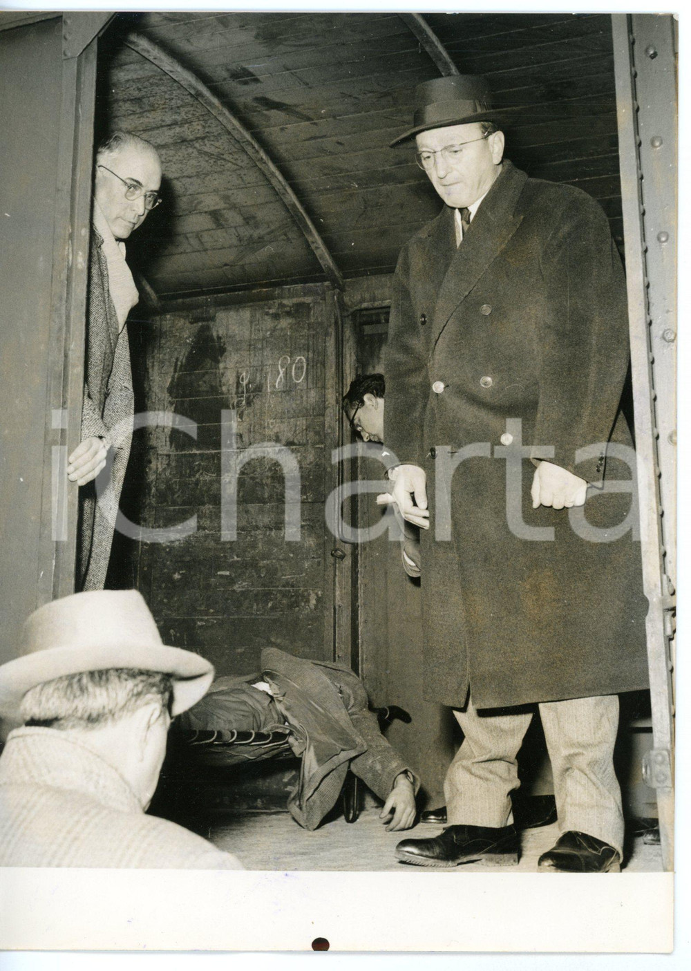 1959 STAZIONE SAN GIULIANO PIEMONTE Disastro ferroviario - Arrivo soccorritori 