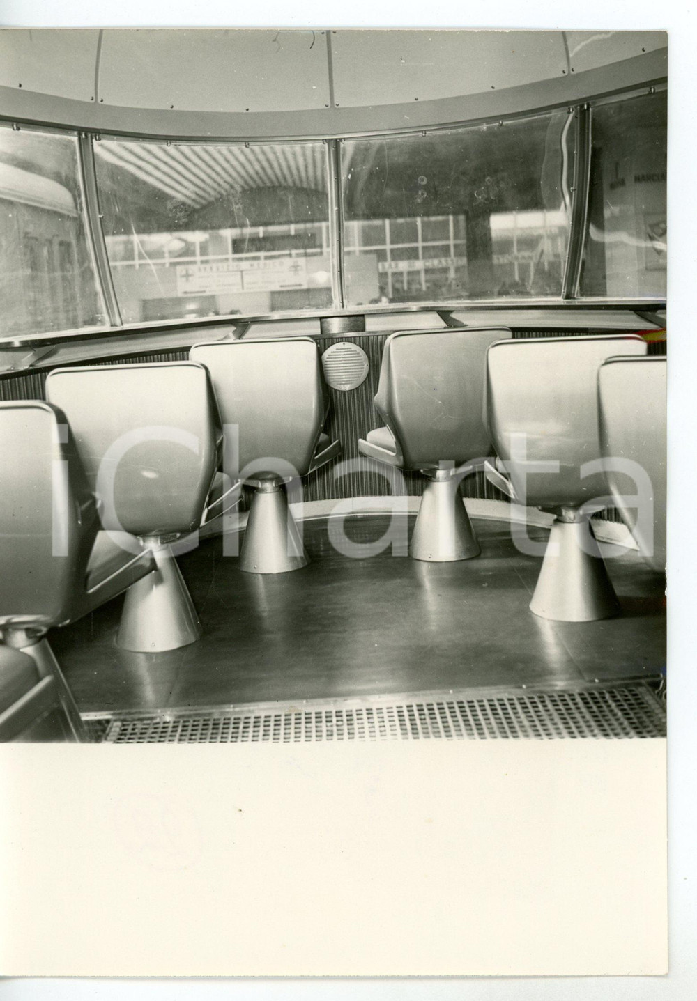 1953 ROMA-NAPOLI Elettrotreno FS ETR.300 "SETTEBELLO" - Salottino di 1^ classe