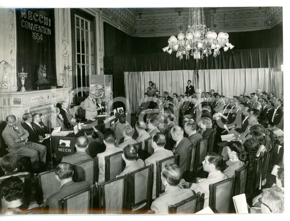 1954 BELLAGIO Villa Serbelloni - Congresso NECCHI - Discorso di Gino GASTALDI 