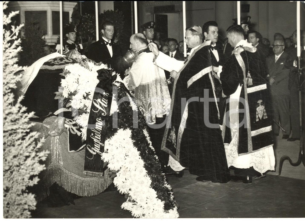 1959 ROMA Funerali di don Luigi STURZO - Benedizione della bara *Foto 18x13 cm