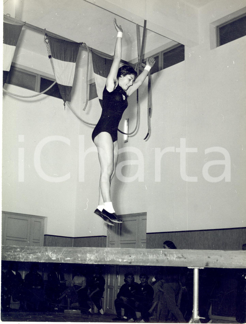 1955 GENOVA Campionati GINNASTICA ARTISTICA - Elisa CALSI alla trave *Foto 18x24